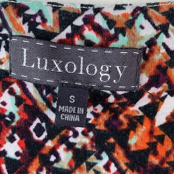 Luxology V neck cummerbund waist soft jersey knit printed maxi dress long sleeve - Picture 9 of 11